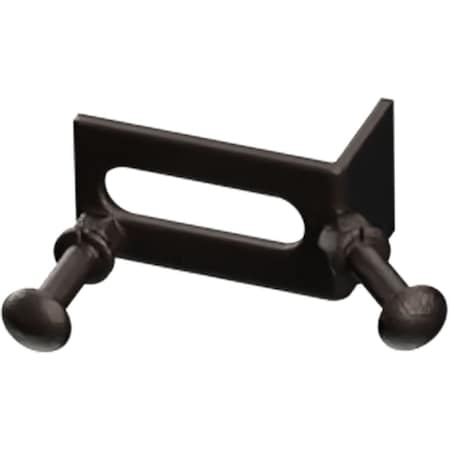 Ekena Millwork Premium Barn Door Corner Converging Bracket, Bronze Texture GB6001OCBZ
